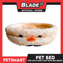 Pet Bed Soft and Comfortable Sleeping Bed (Beige) Duck Design for Cats and Dogs