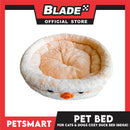 Pet Bed Soft and Comfortable Sleeping Bed (Beige) Duck Design for Cats and Dogs