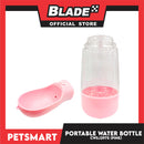 Pet Portable Drinking Cup Bottle Water Dispenser for Dogs CWSJ2975 (Pink) 400ml