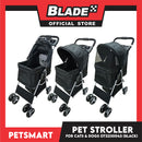 Pet Stroller 4 Wheels for Cats and Dogs, Black Color (OT2230042) 36cm x 82cm x 105cm