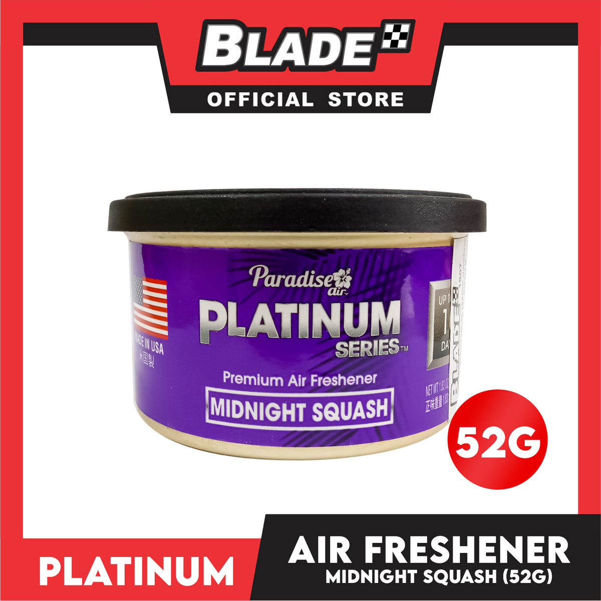Paradise Air Platinum Series Air Freshener 52g (Midnight Squash)