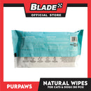 Purpaws Hypoallergenic Body Pet Wipes (Aloe Vera) for dogs and cat 50 sheets