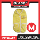 Pet Clothes Bunny Soft Fleece Vest Sando Shirt Yellow (Medium) for Cats and Dogs
