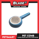 Pet Comb Easy Clean Flower Design (Blue)