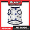 Pet Clothes Blue Stars Gray with Blue Piping Sando (Small) DG-CTN174S