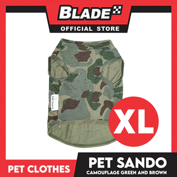 Pet Sando Camouflage Green and Brown (Extra Large) Perfect Fit for Dogs and Cats