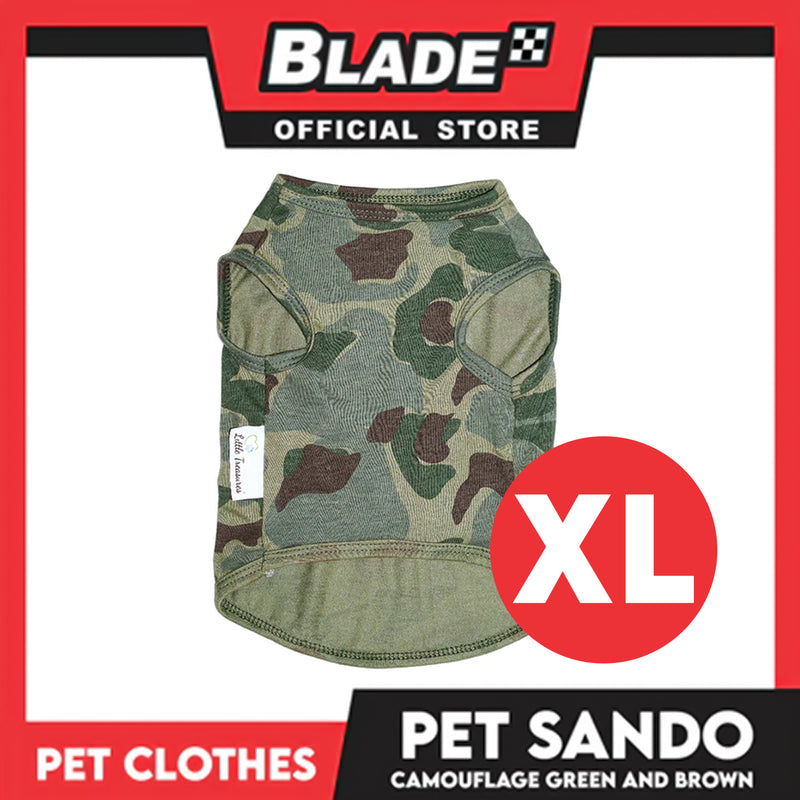 Pet Sando Camouflage Green and Brown (Extra Large) Perfect Fit for Dogs and Cats