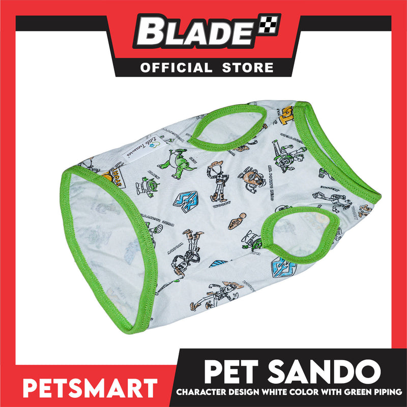 Pet Sando Character Design Print with Green Piping (Large) Perfect Fit for Dogs and Cats