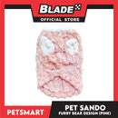 Pet Sando Furry Bear Design Pink (Medium) For Cats and Dogs
