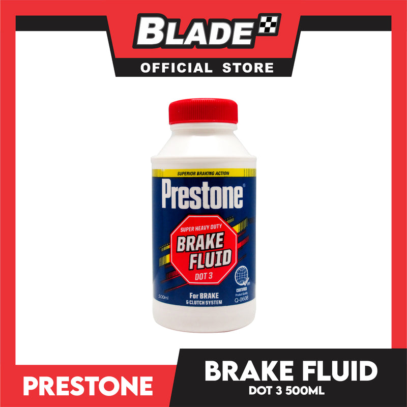 Prestone Super Heavy Duty Brake Fluid DOT3  for Brake and Clutch System 500ml