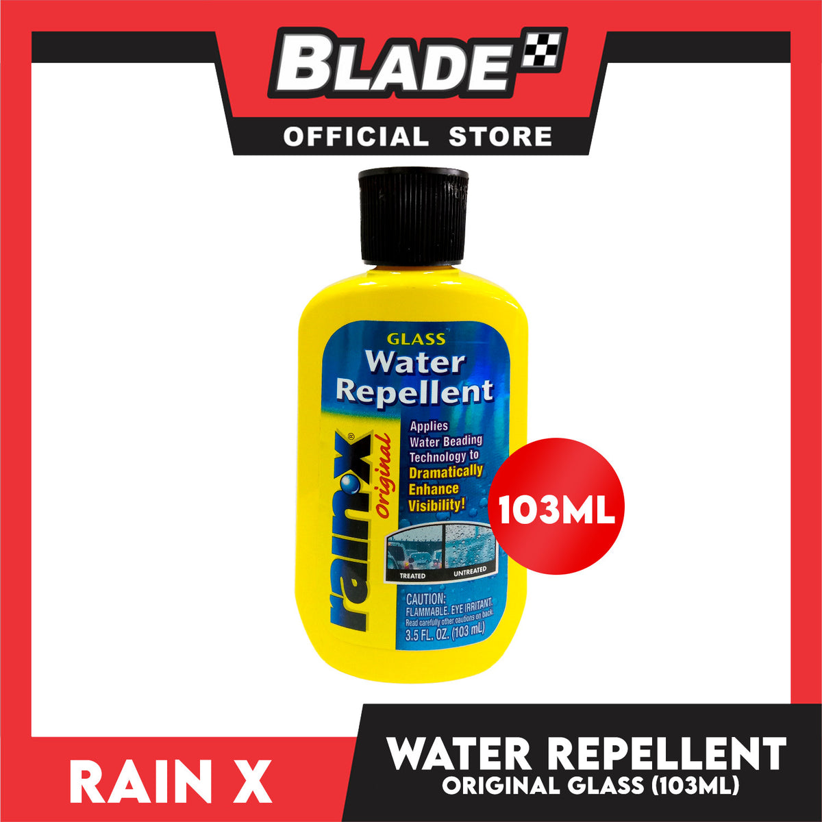 Rain-X Original Glass Water Repellent 103ml Dramatically Enhance Visibility