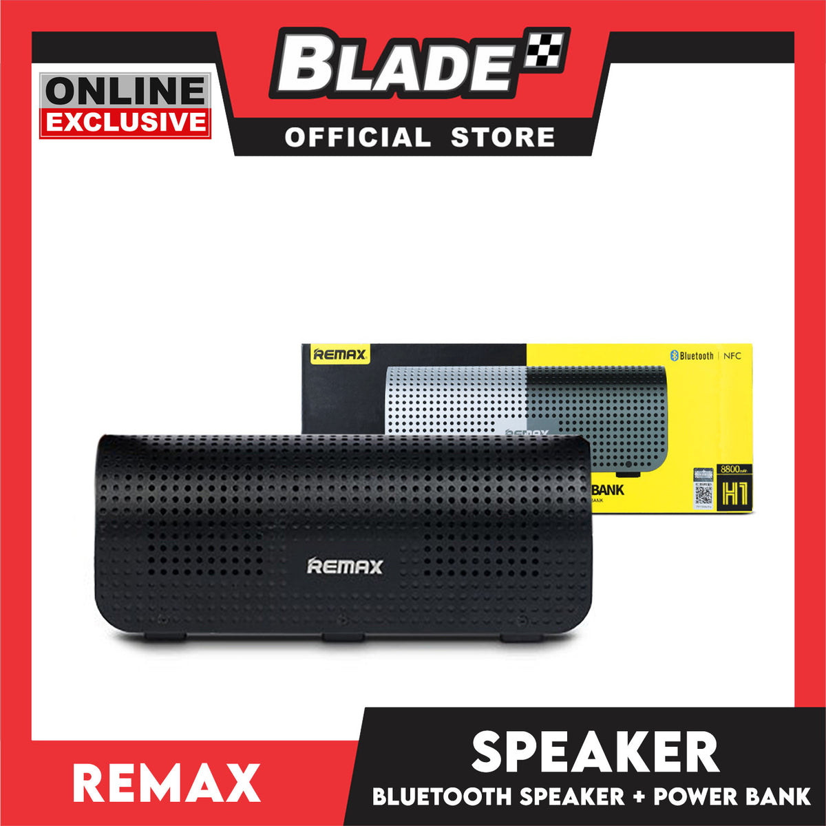 Remax Buetooth Desktop Speaker Power Bank 2.1 Hifi Stereo Sound Built-In 8800mah