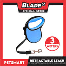 Retractable Leash for Dogs 11.5ft (3M) Maximum Tension 25pounds (Light Blue)