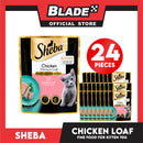 24pcs Sheba Kitten Chicken Premium Loaf 70g Fine Food for Kitten