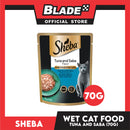 Sheba Tuna and Saba Flavor 70g Fine Food for Cats