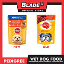 6pcs Pedigree Simmered Beef Loaf Flavour with Vegetables 130g Dog Wet Food