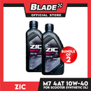 Zic M7 4AT 10W-40 Synthetic Scooter Engine Oil 1L Bundle of 2