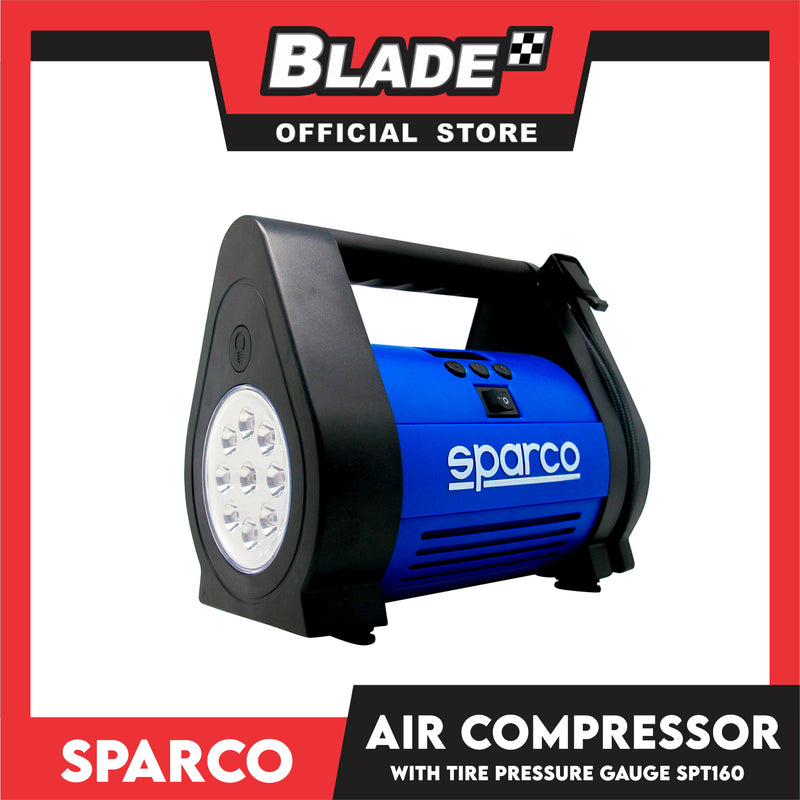 Sparco Corsa Air Compressor with Tyre Pressure Gauge
