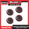 4pcs Silicone Thumb Stick Joystick Analog Grip Thumbsticks Cap Cover Case for PS4 PS3 PS2 Xbox One (Black/Red)