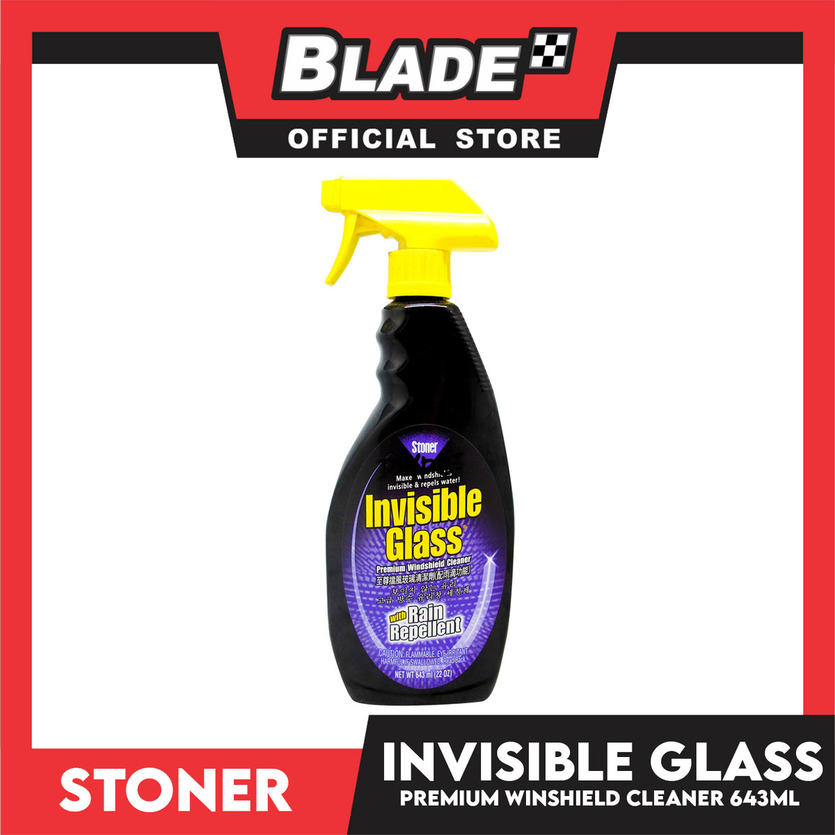 Stoner 07002 Invisible Glass Premium Windshield Cleaner 643ml