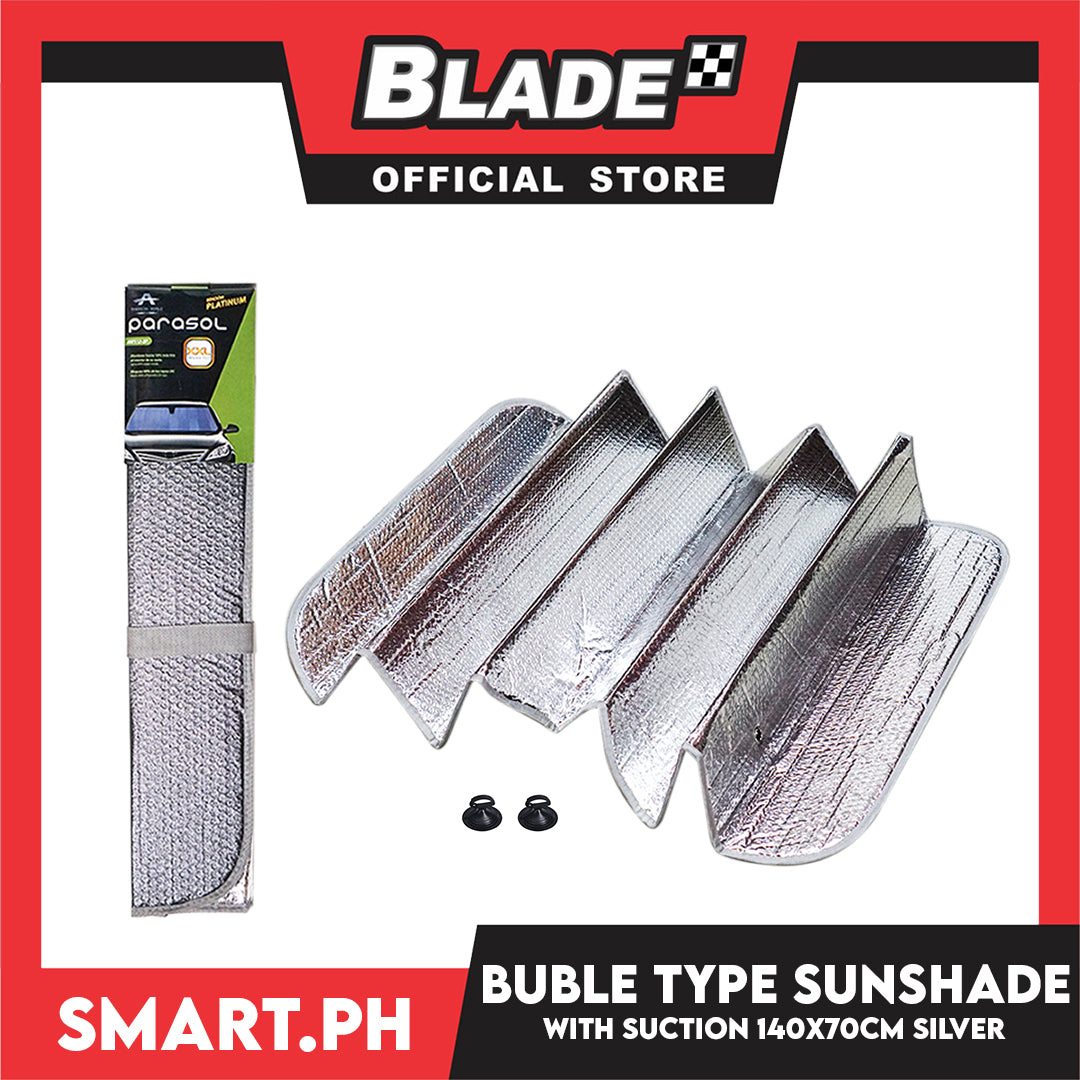 Parasol Bubble Type Sunshade (Silver) AW112-3P for Toyota, Mitsubishi, Honda, Hyundai, Ford, Nissan, Suzuki, Isuzu, Kia, MG and more