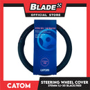 Catom Fresh Hand Grab Steering Wheel Cover 370mm (Black) Universal Fit For Any Cars