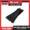 Tolsen 14cm Nylon Cable Tie (Black)  50116