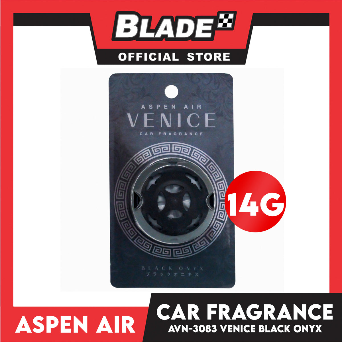 Aspen Air Car Air Freshener Black Onyx AVN-3083 Venice Car Fragrance