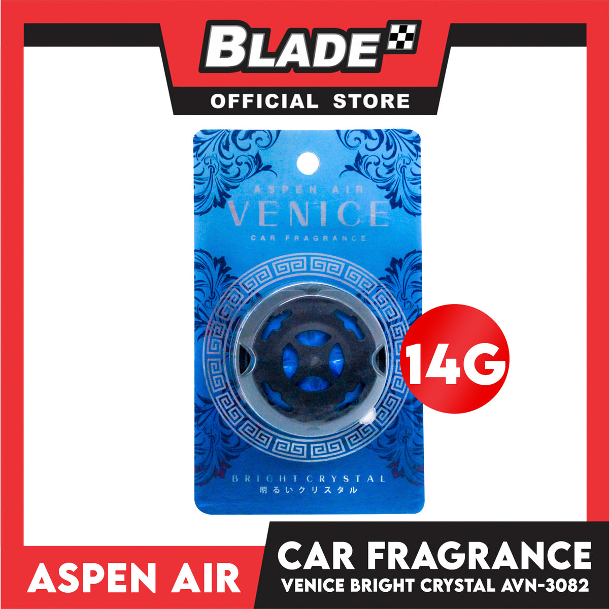 Aspen Air Car Air Freshener Bright Crystal AVN-3082 Venice Car Fragrance