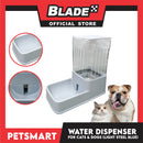 Pet Water Dispenser 3.5 Liters (Light Steel Blue) with Anti-Slip Rubber for Cats and Dogs