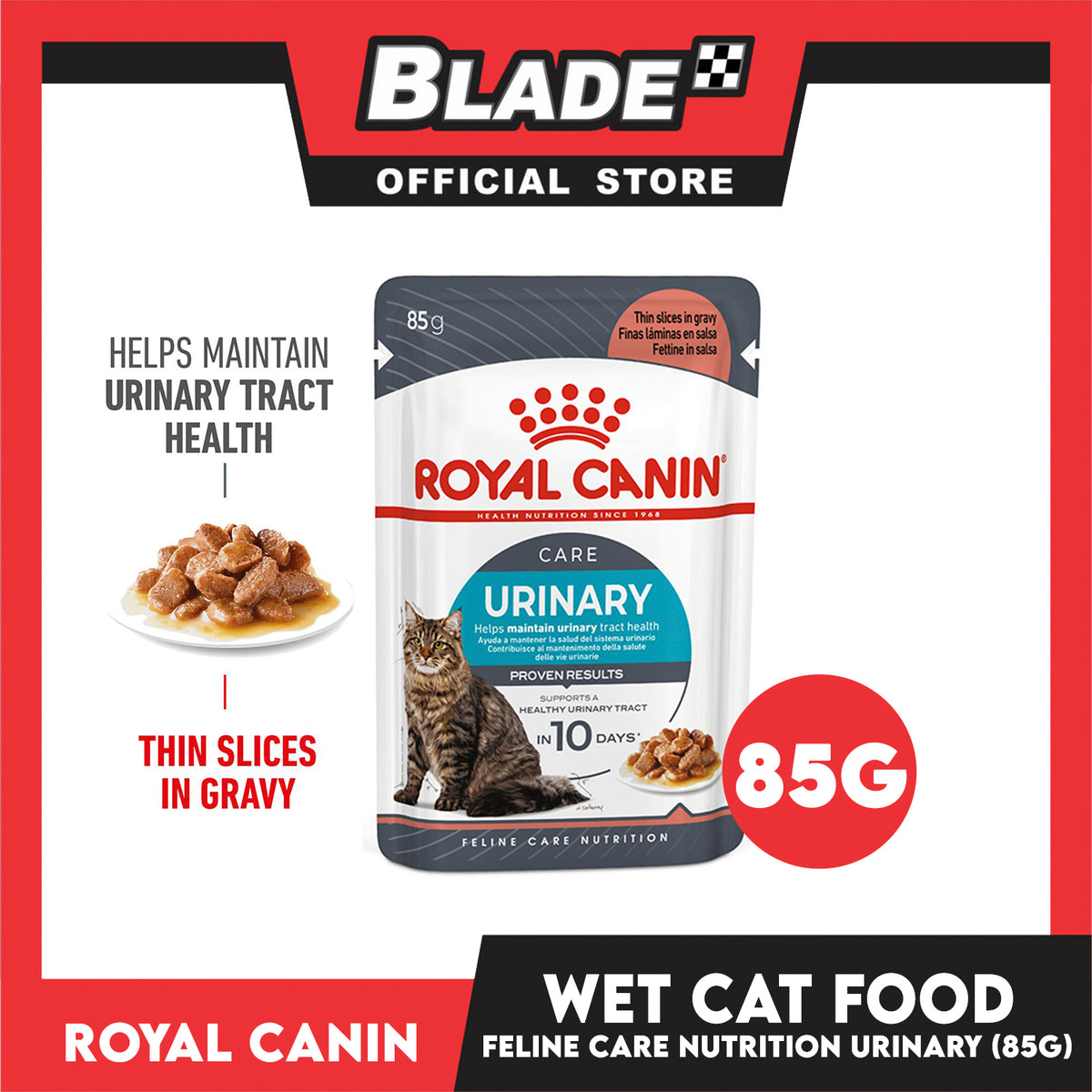 Royal Canin Urinary Care Chunks in  Gravy (85g) Adult Wet Cat Food - Feline Care Nutrition