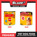 Pedigree Beef Loaf Flavour 700g For Adult, Canned Dog Food