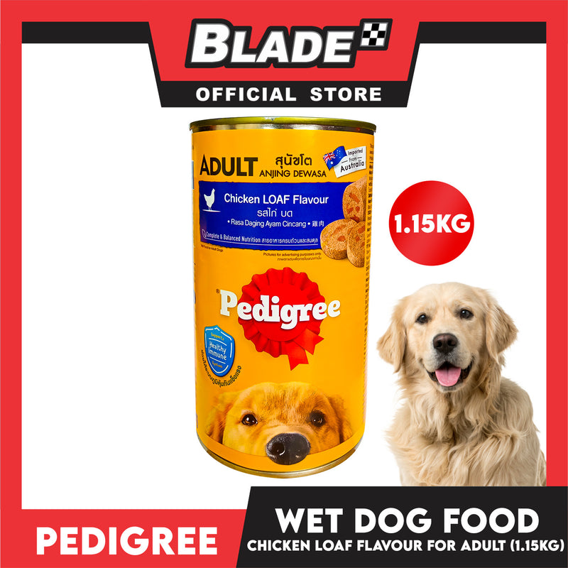 Pedigree Chicken Loaf Flavour For Adult, Canned Dog Food