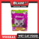6pcs Whiskas Tuna and White Fish Pouch Cat Wet Food 80g