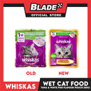 6pcs Whiskas Tuna and White Fish Pouch Cat Wet Food 80g