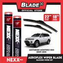 Nexx Pro Aeroflex Silicone Wiper Blade Set Mitsubishi Montero (KH) 2009-2015 (22''/18'')