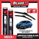 Nexx Pro Aeroflex Silicone Wiper Blade Set for Mitsubishi Mirage G4 2013 - Present (22''/14'')