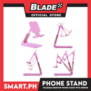 Foldable Desktop Phone Holder Stand (Pink) Adjustable Smartphone Tablet Holder