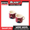 Gifts Cute Mini Mug for Decorative or Give Away Set of 2pcs (Assorted Designs and Colors)
