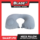 Ultralight Inflatable Air Neck Pillow for Travel Camping Office Flocking 43 x 26 cm