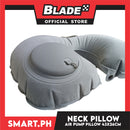 Ultralight Inflatable Air Neck Pillow for Travel Camping Office Flocking 43 x 26 cm