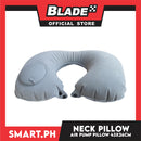 Ultralight Inflatable Air Neck Pillow for Travel Camping Office Flocking 43 x 26 cm