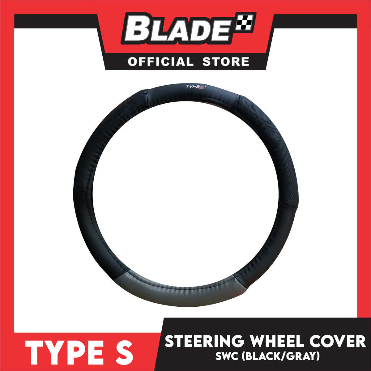 Type S Steering Wheel Cover (Medium) 15'' 38.1 cm