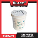 Purpaws Clean My Eyes Organic Pet Dog Cat Eye Wipes 200pcs Sheets Fragrance-Free