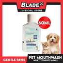 Gentle Paws Organic Plant Based Pet Mouthwash (Milky Yougart) 60ml