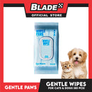 Gentle Paws Gentle Wipes Natural Pet Cleaning Wipes 80pcs