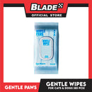 Gentle Paws Gentle Wipes Natural Pet Cleaning Wipes 80pcs