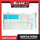 Gentle Paws Gentle Wipes Natural Pet Cleaning Wipes 80pcs