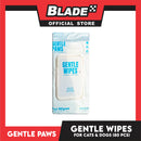 Gentle Paws Gentle Wipes Natural Pet Cleaning Wipes 80pcs