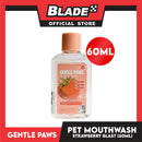 Gentle Paws Organic Plant Based Pet Mouthwash (Strawberry Blast) 60ml